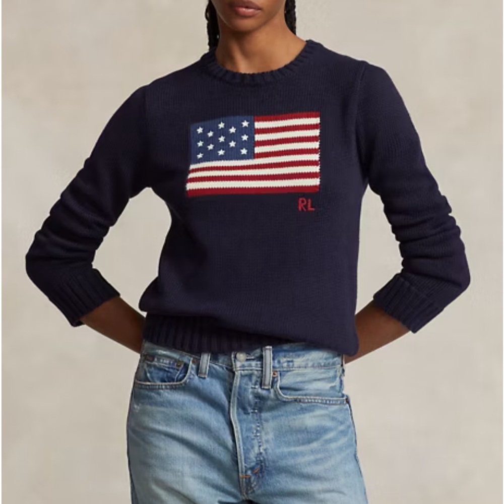 Ralph Lauren American Flag Sweater